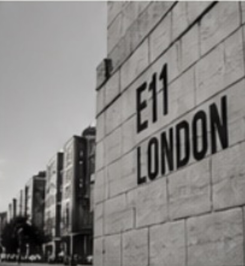 E11 London wall signage, East & 11th headquarters